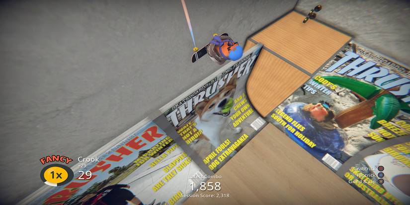 Collectible atop a platform