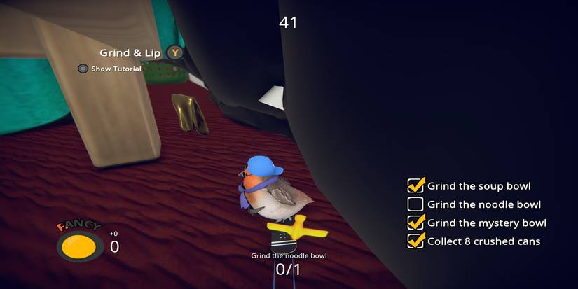 Bird in a tight space