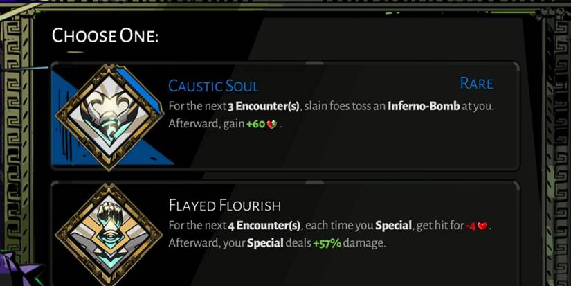 Selection of chaos boons