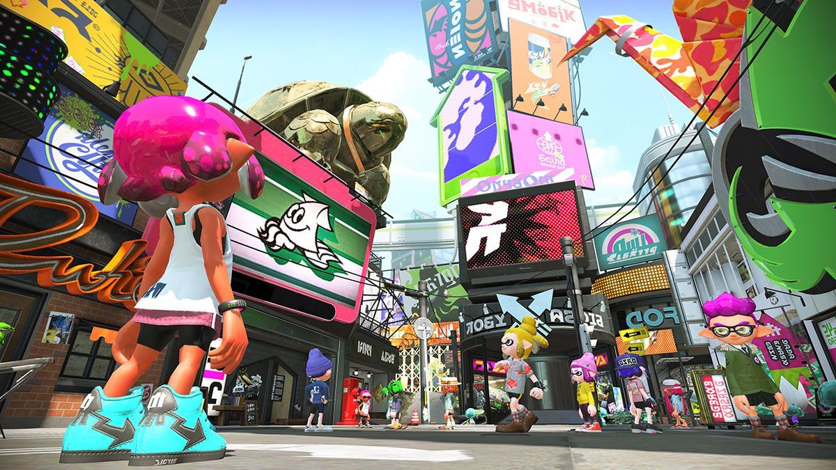 splatoon 2 main square in the game