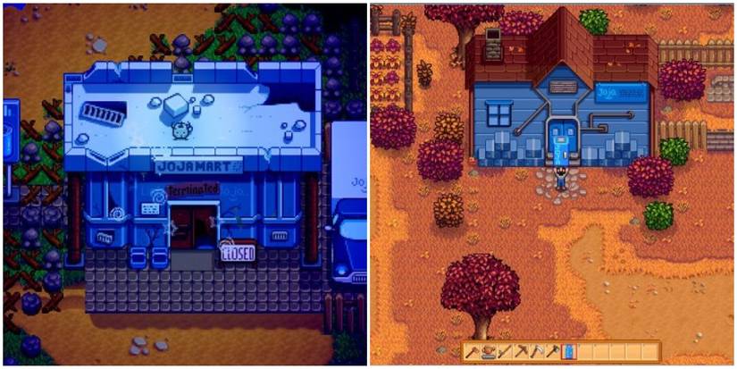 stardew valley abandoned jojamart and joja warehouse