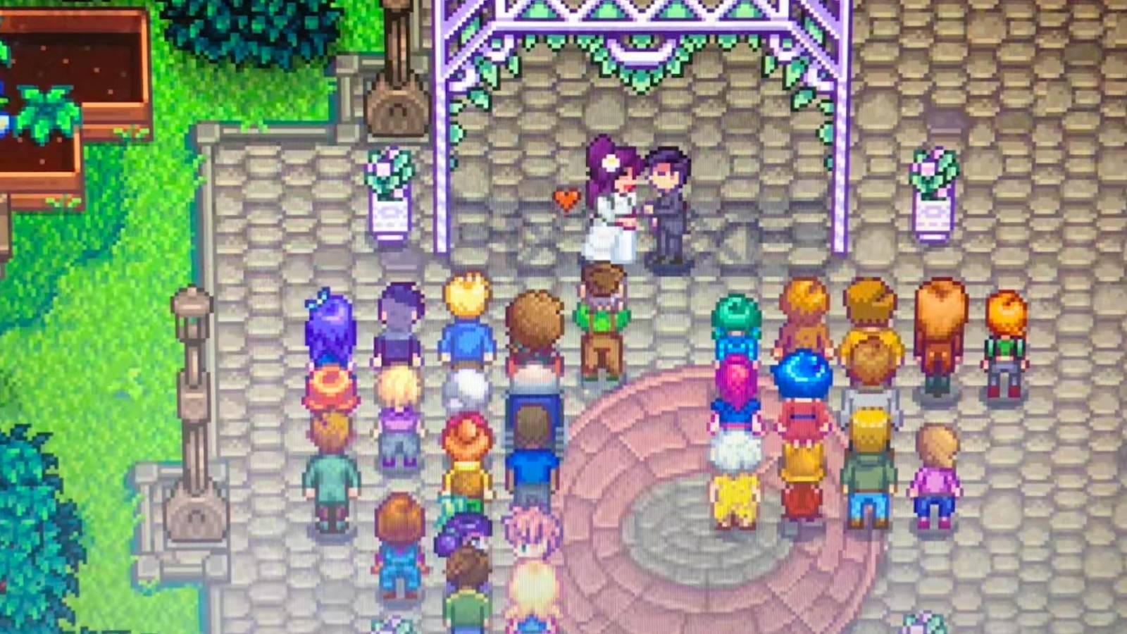 A wedding in Stardew Valley