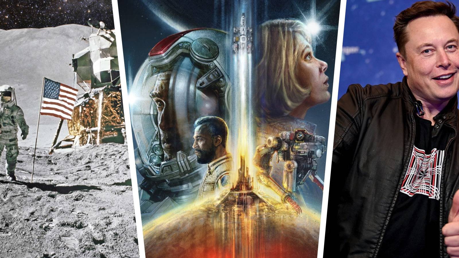 starfield moon landing elon musk spacex nasa