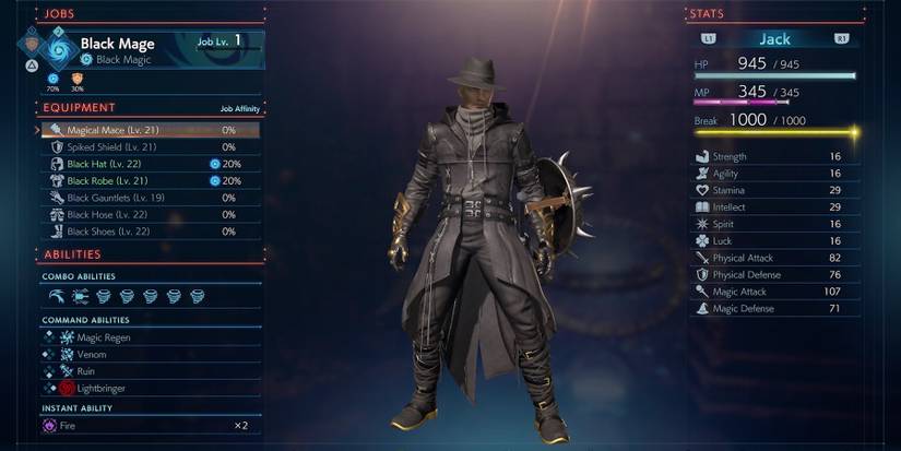 stranger of paradise equipment menu