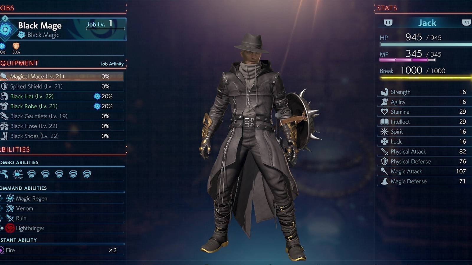 stranger of paradise equipment menu