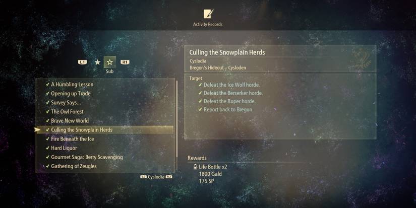 tales-of-arise-sub-quests-cyslodia-06-culling-the-snowplain-herds