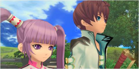 Asbel and Sophie talking  in Tales of Graces f