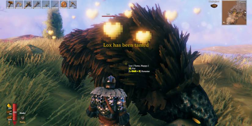 tamed lox in valheim