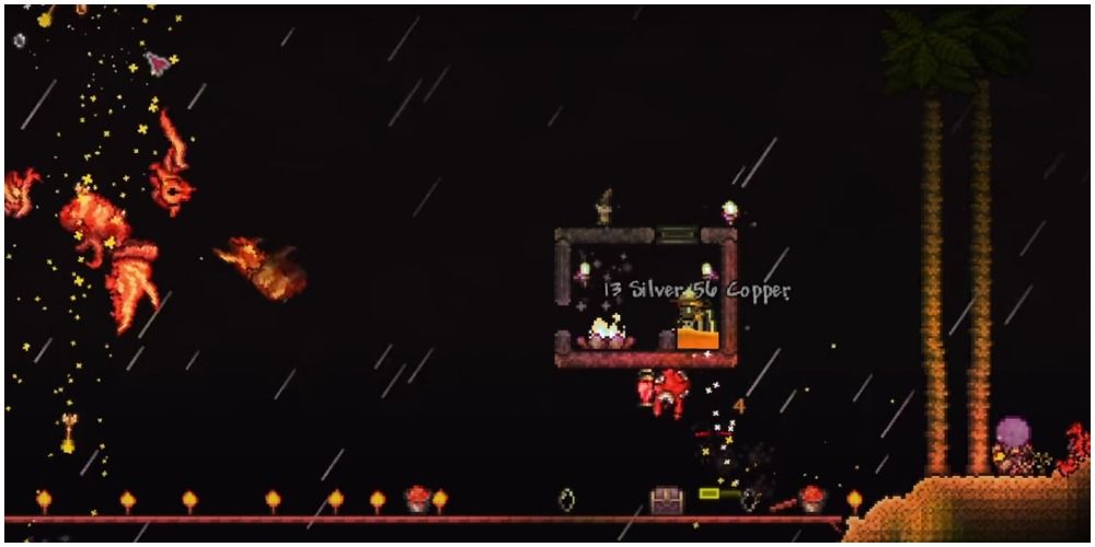 terraria player beating the dreadnautilus and watching its body explode into pieces
