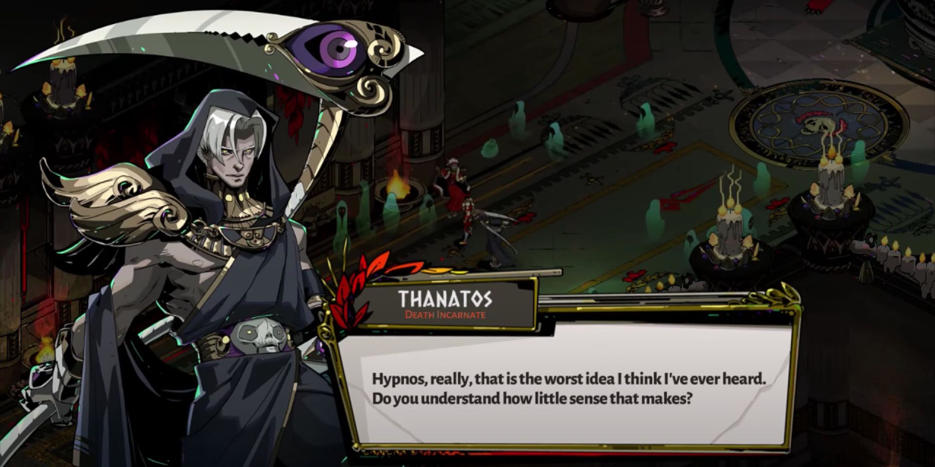 thanatos criticizing hypnos