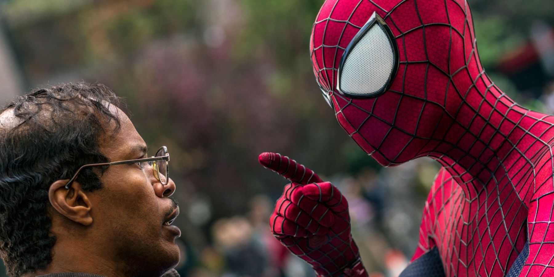 Jaime Foxx and Andrew Garfield in The Amazing Spider-Man 2