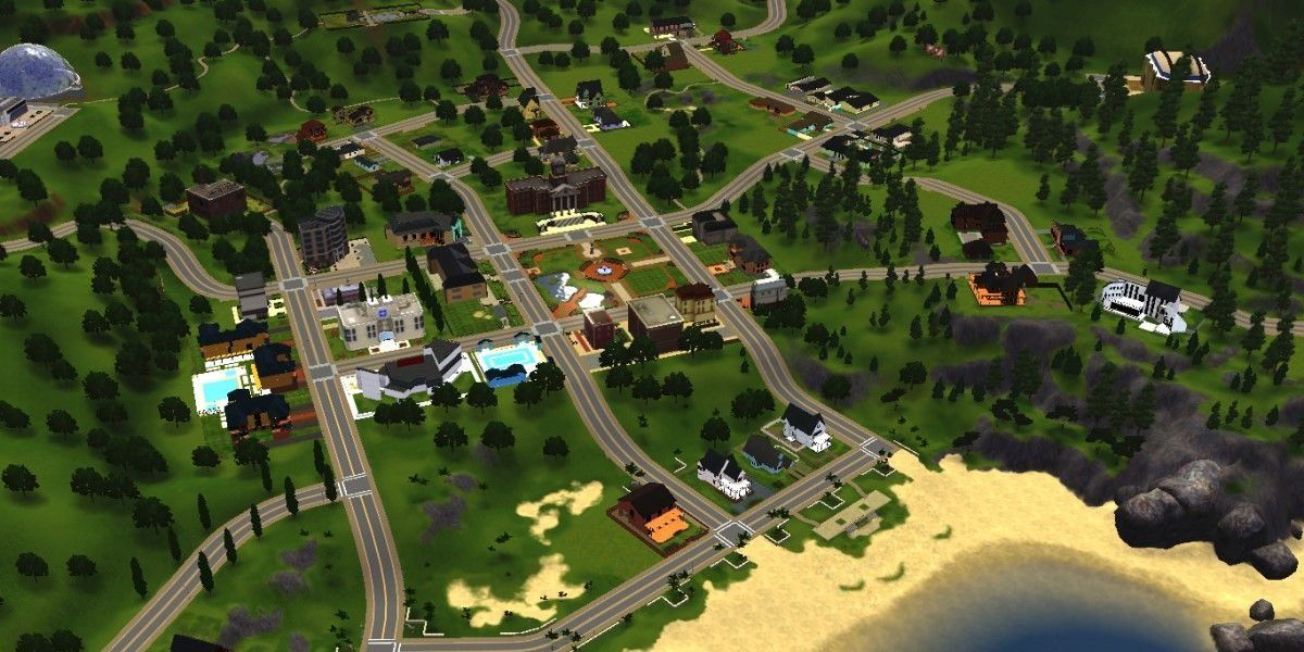 The map of The Sims 3
