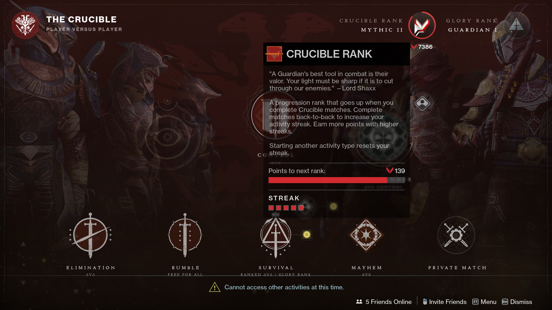 destiny 2 crucible valor rank