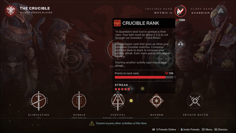 destiny 2 crucible valor rank