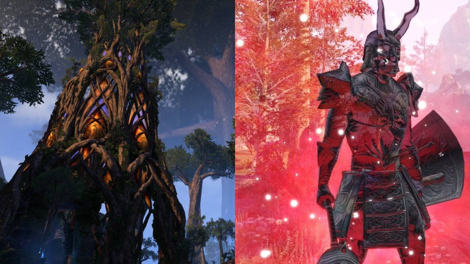 title image ESO weapon sets, scene from Grahtwood and the Celestial Warrior build