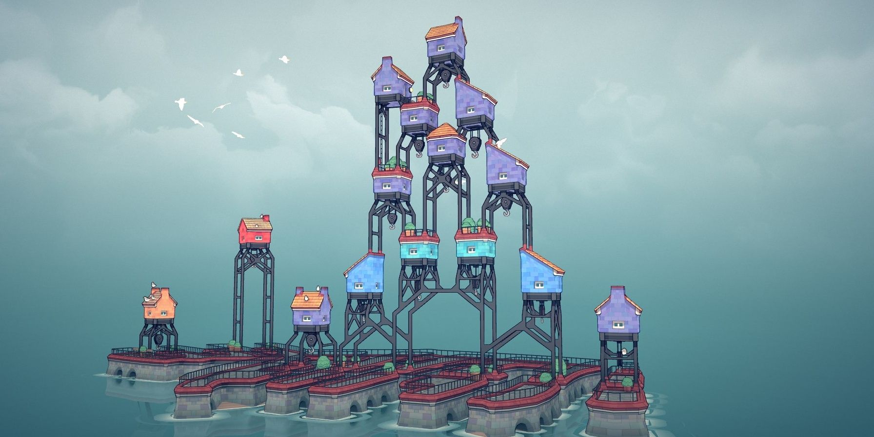 townscaper island with hooks