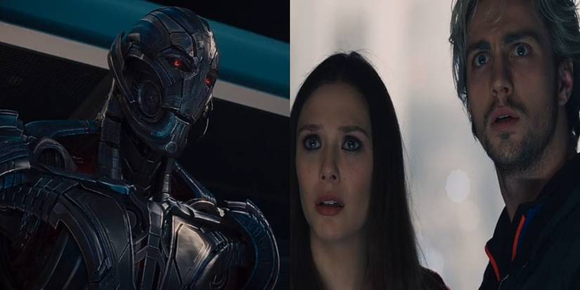 ultron talking to Quicksilver and Scarlet witch