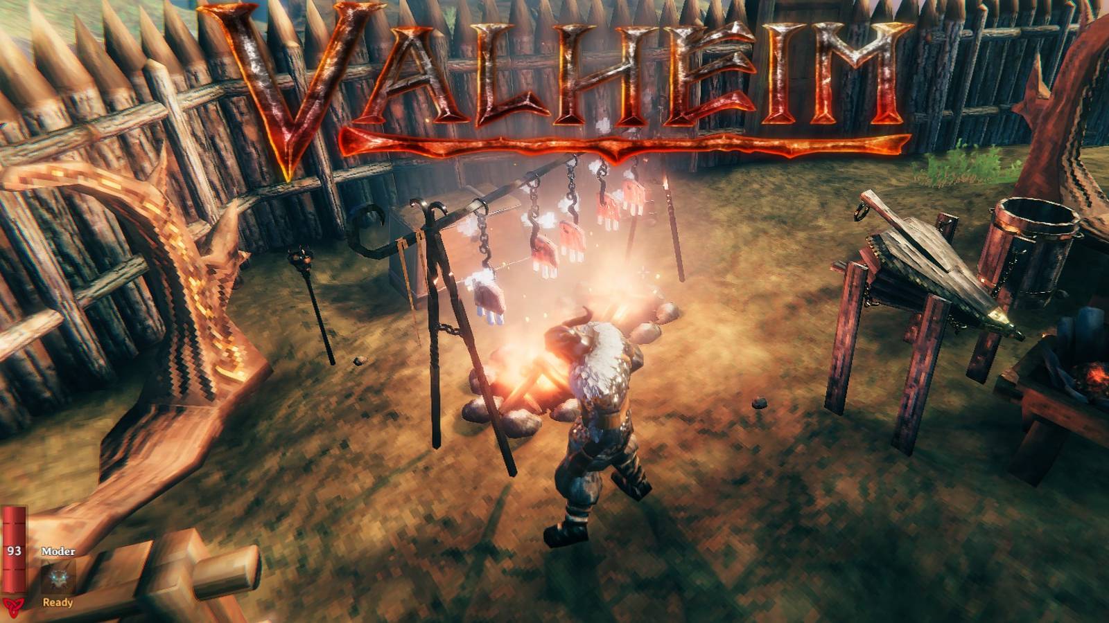 valheim logo iron cooking station 