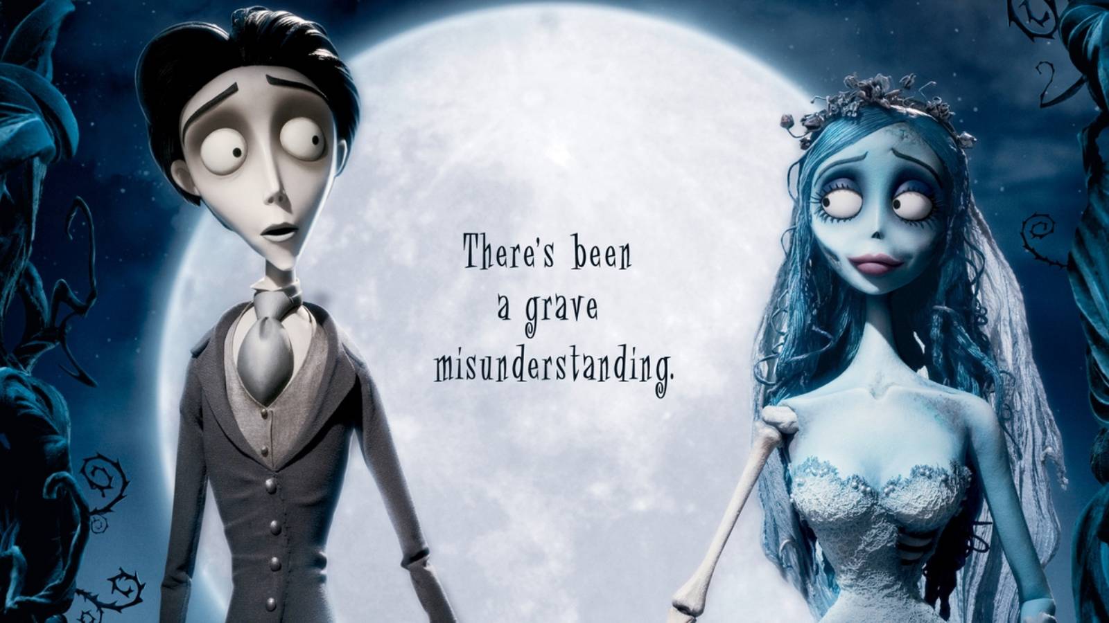Victor and Emily on Corpse Bride poster