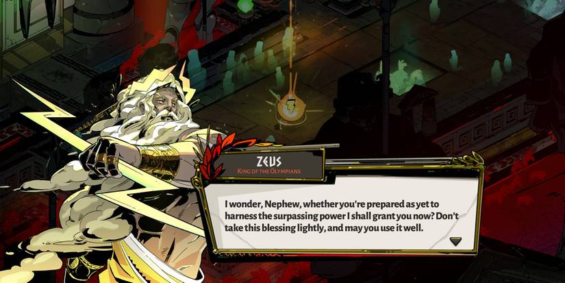 zeus granting a boon