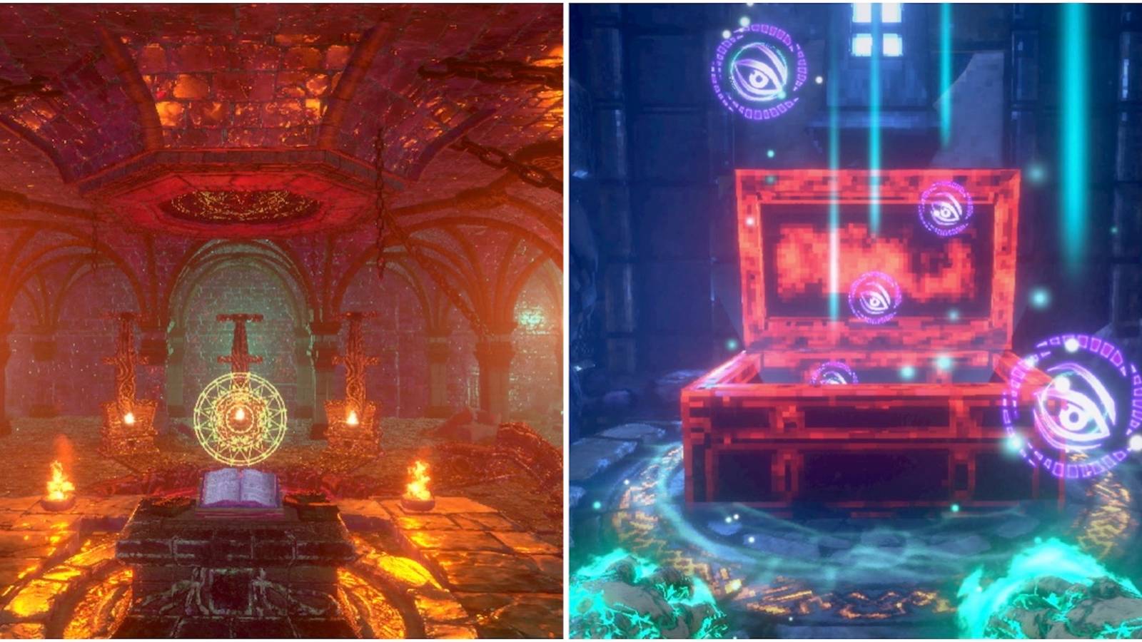 The alter and exploring the world in Into the Pit