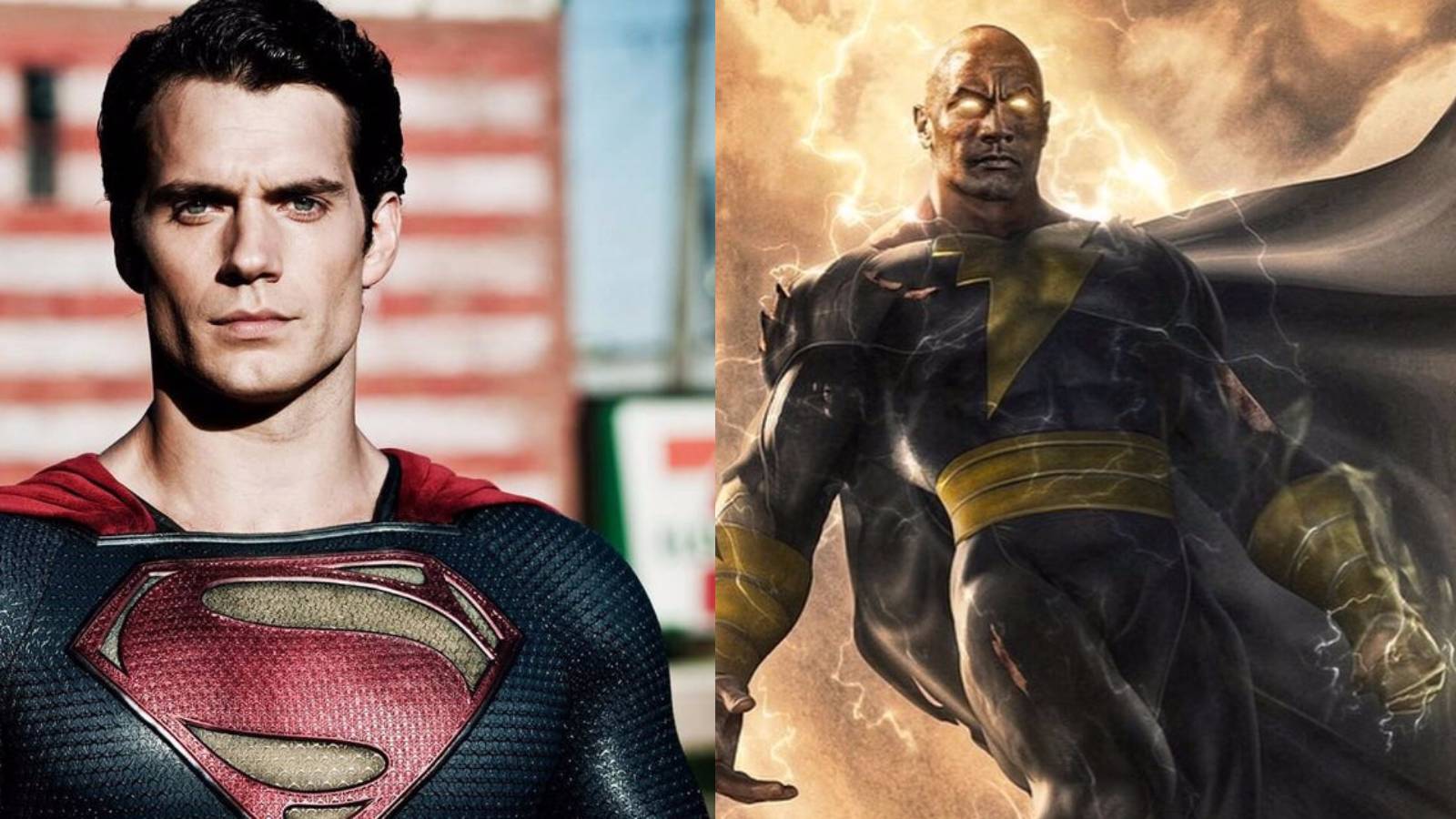 Superman Black Adam Dwayne Johnson