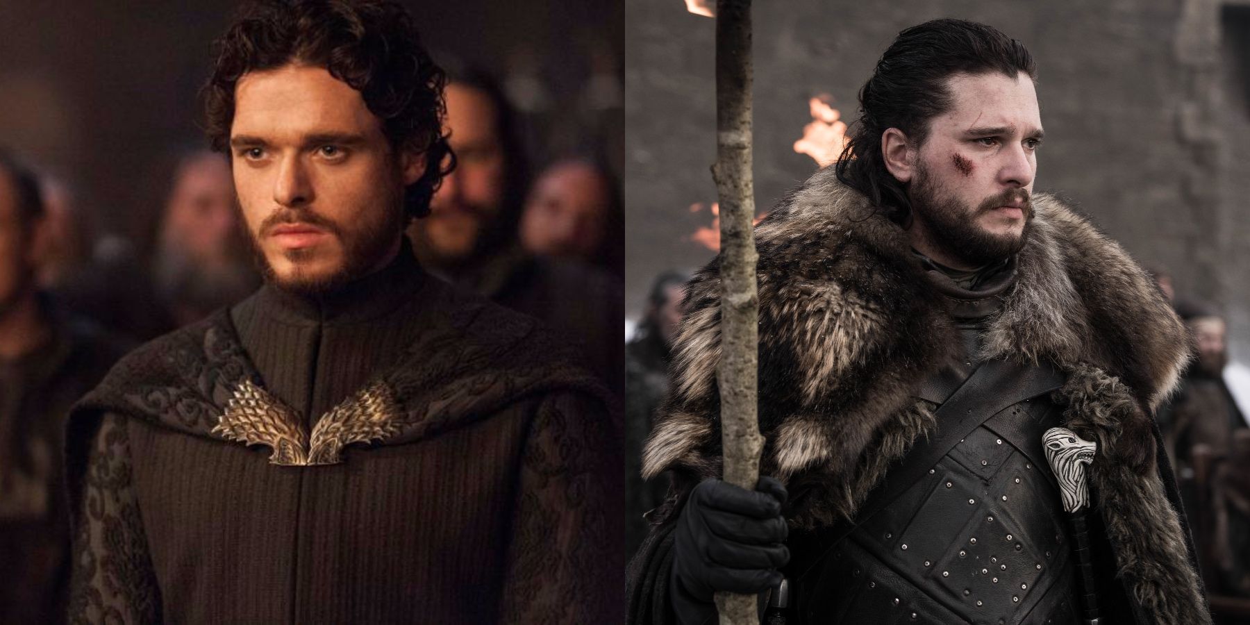 Robb Stark and Jon Snow in Game of Thrones.