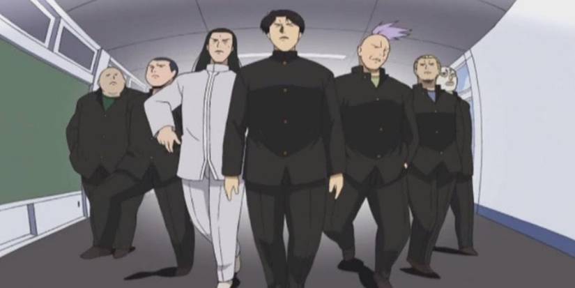 A scene featuring multiple characters from Cromartie High School