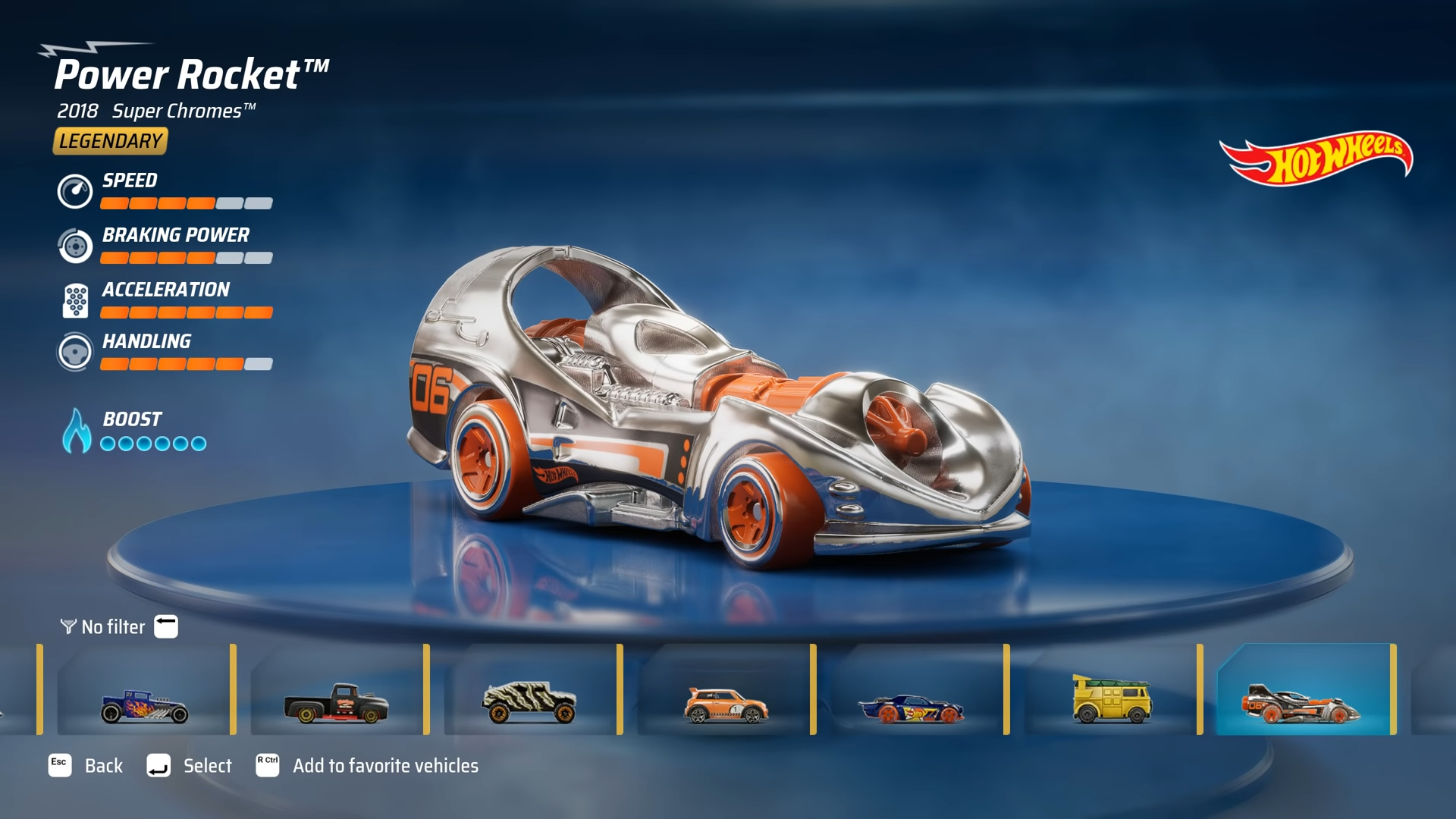 hot wheels unleashed legendary cars