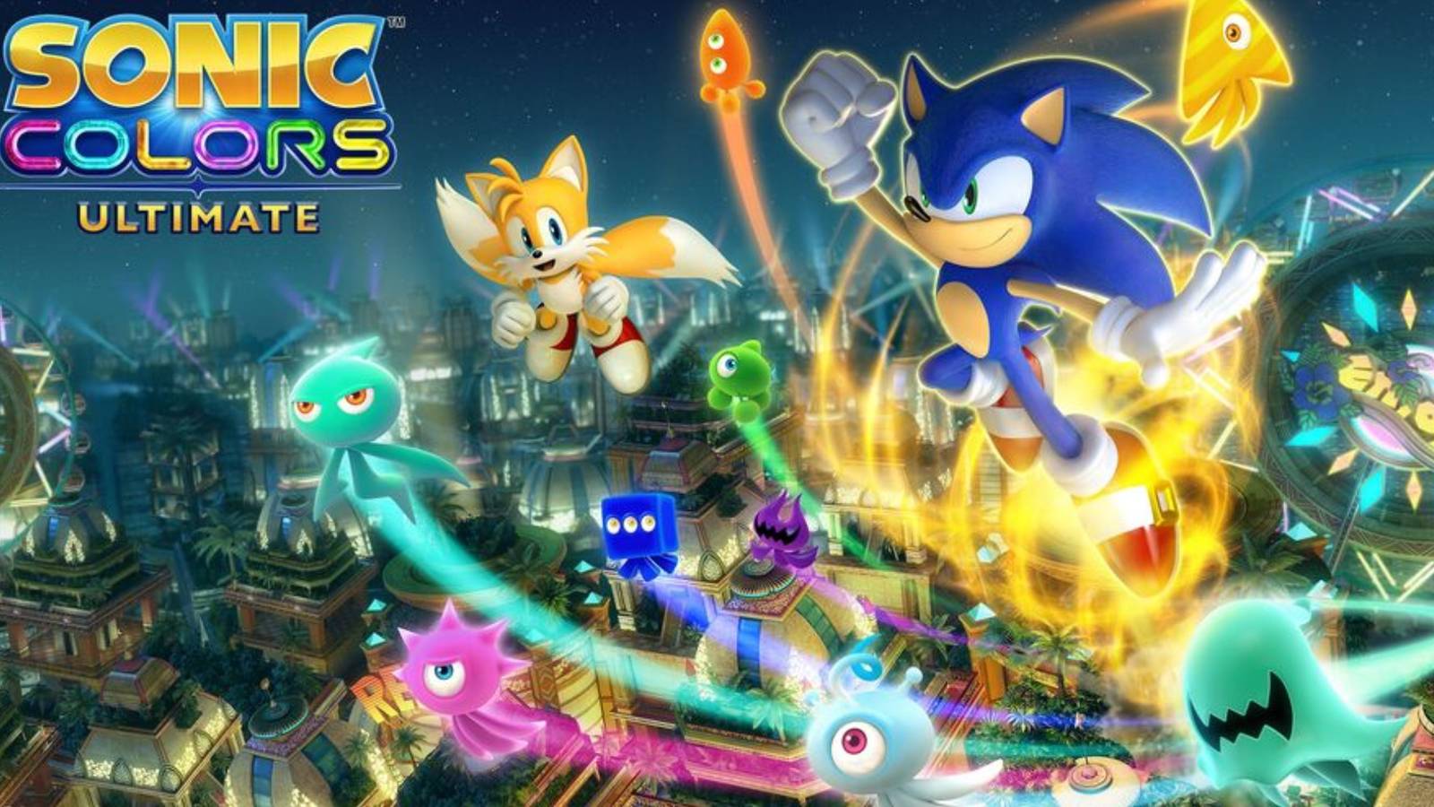 Sonic Colors: Ultimate - Sonic jumping through the skies with wisps