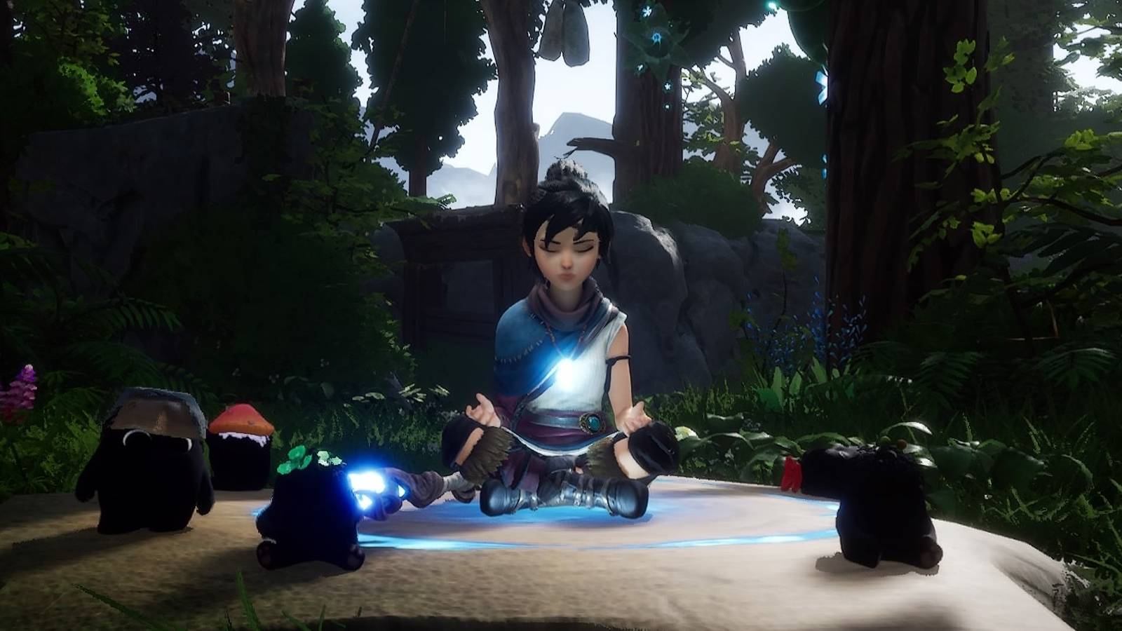 Kena: Bridge Of Spirits Kena meditating