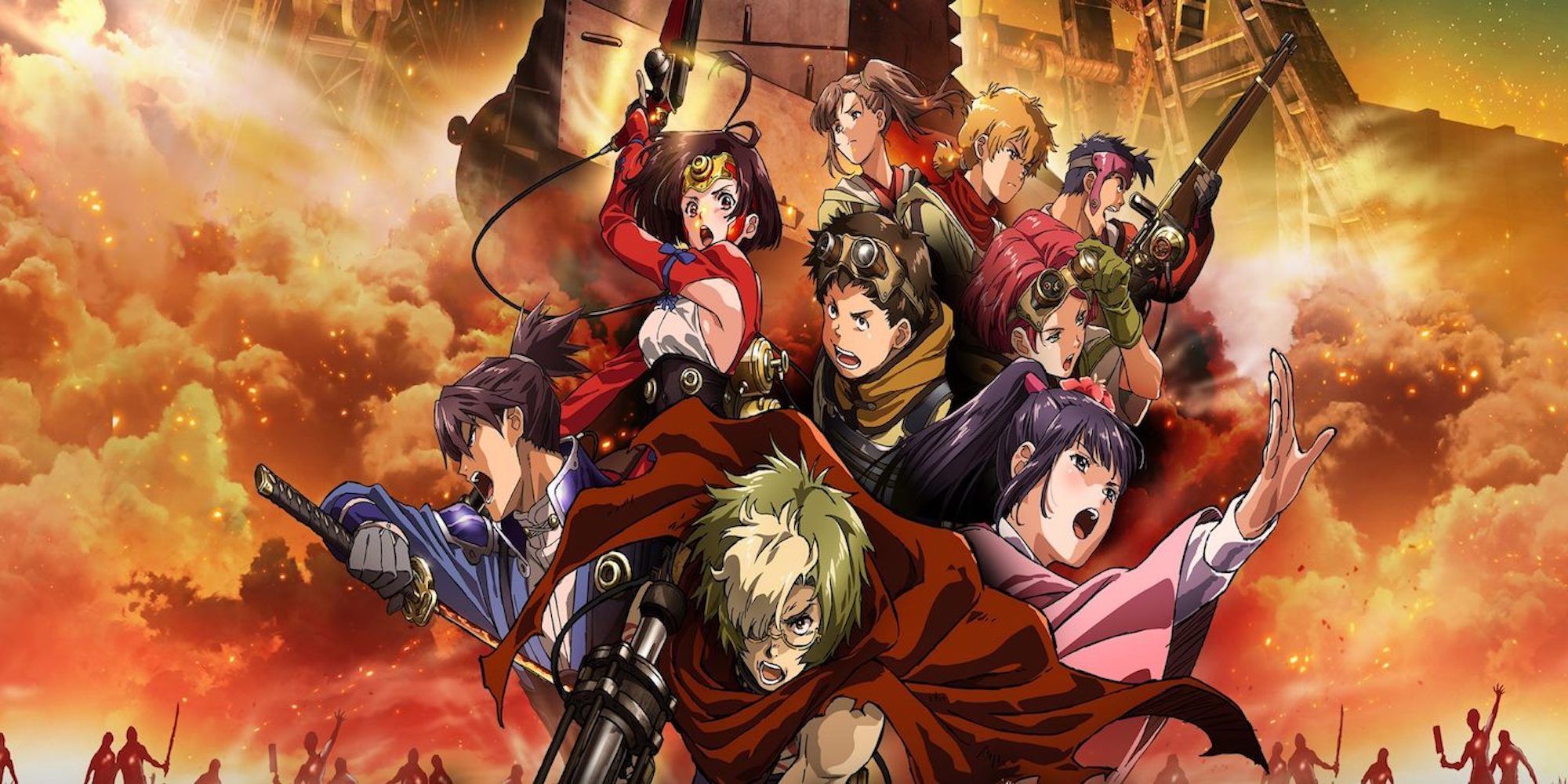 Promo art featuring characters from Kabaneri Of The Iron Fortress