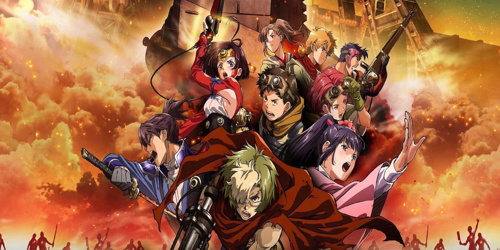 Promotional art featuring characters from Kabaneri Of The Iron Fortress