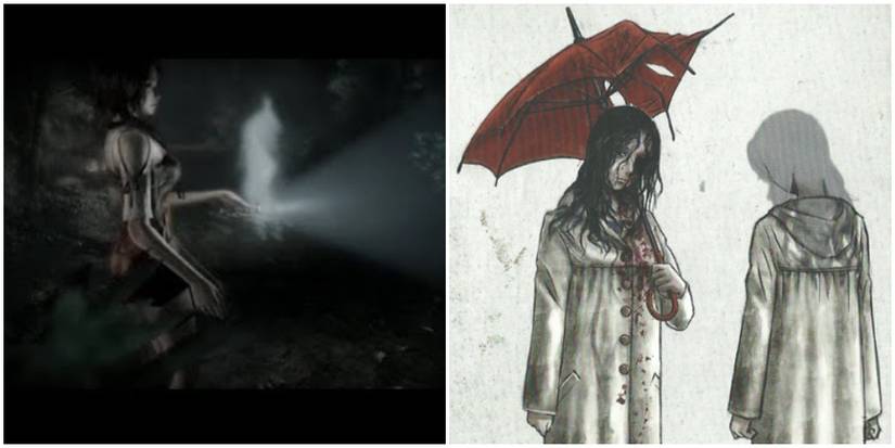 Split image of Shizuku's ghost and concpet art.