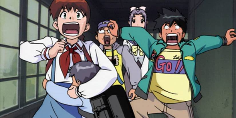 A scene featuring multiple characters from Ghost Stories 