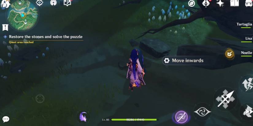 5. Move the stone near a tree