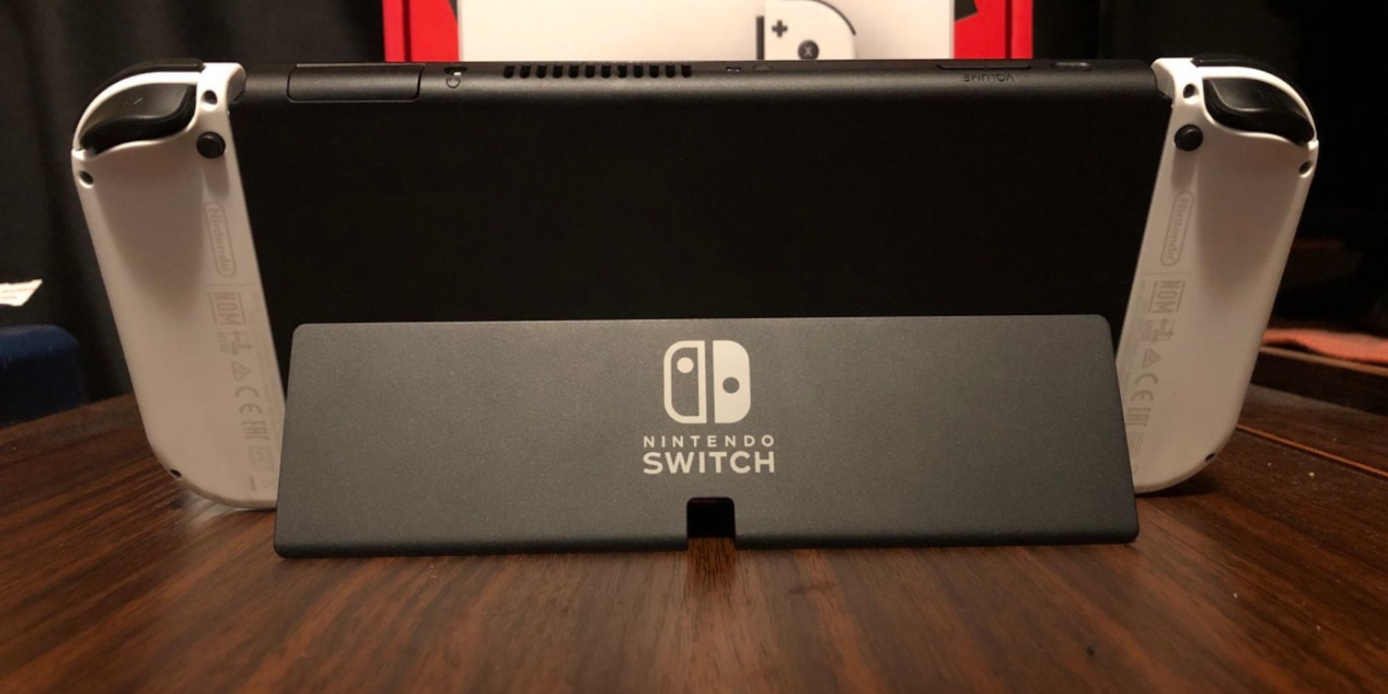Switch OLED in kickstand mode