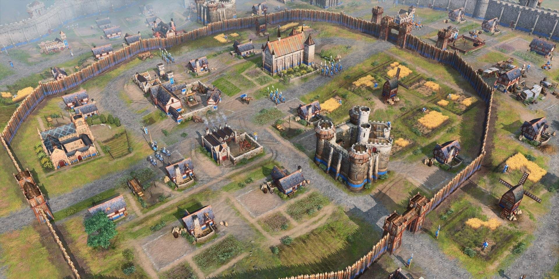 A Fortified Base From Age Of Empires 4