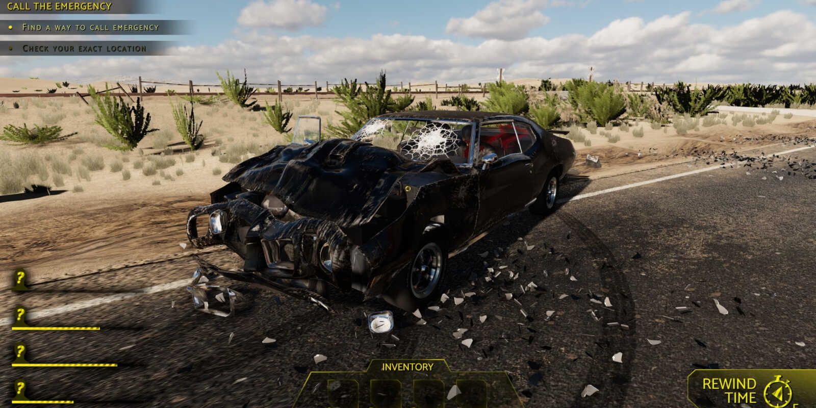 Un accidente en el desierto en Accidente