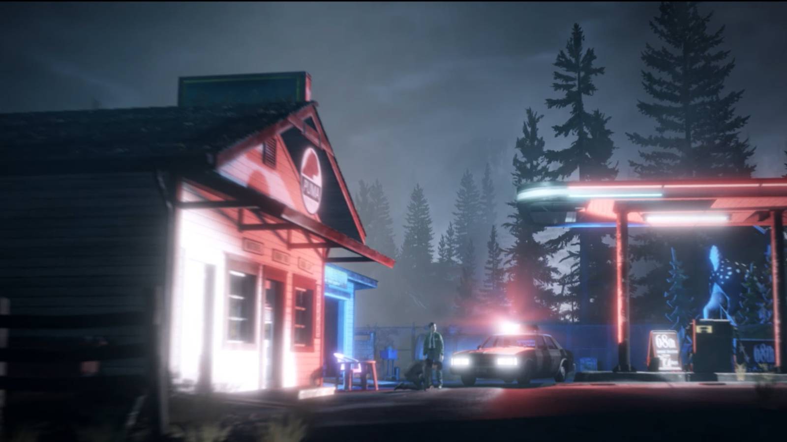 Alan Wake Remastered gas station cutscene