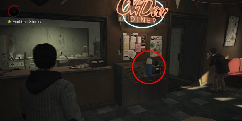 Alan Wake Remastered circled collectible oh deer diner