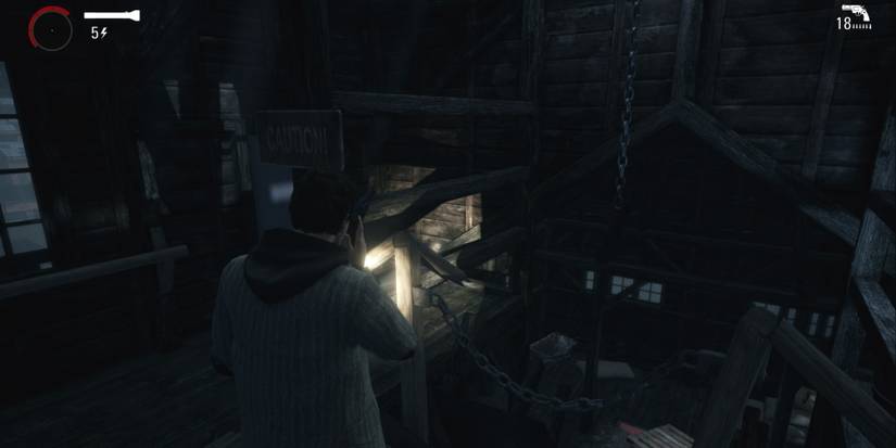 Alan Wake Remastered alan on phone with kidnapper in coal museum episode 3