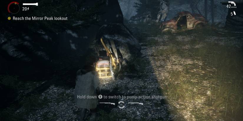 Alan Wake Remastered meet the dealine trophy achievement pump-action shotgun