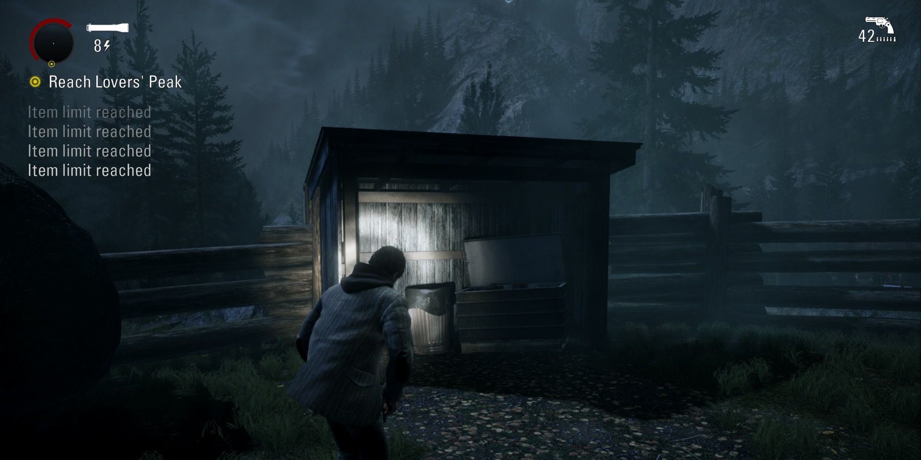 Alan Wake Remastered visitor centre back with ammo box supply
