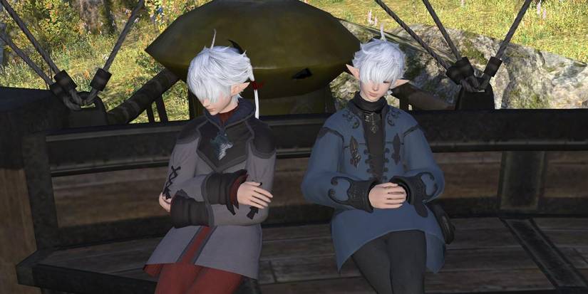 Sleeping twins in Gridania. 
