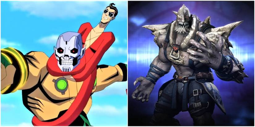 Amazo and Doomsday in the Injustice movie and game