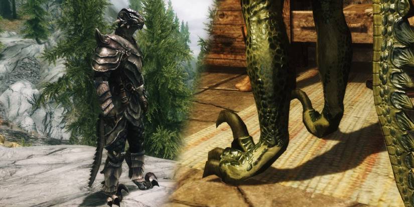 Argonian Skyrim Best Mods Addons Digitigrade Feet