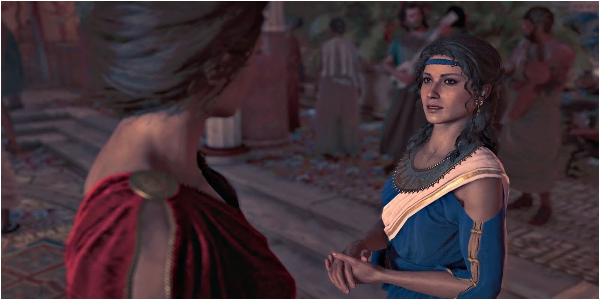 Assassin's Creed Odyssey Kassandra Meets Aspasia For The First Time
