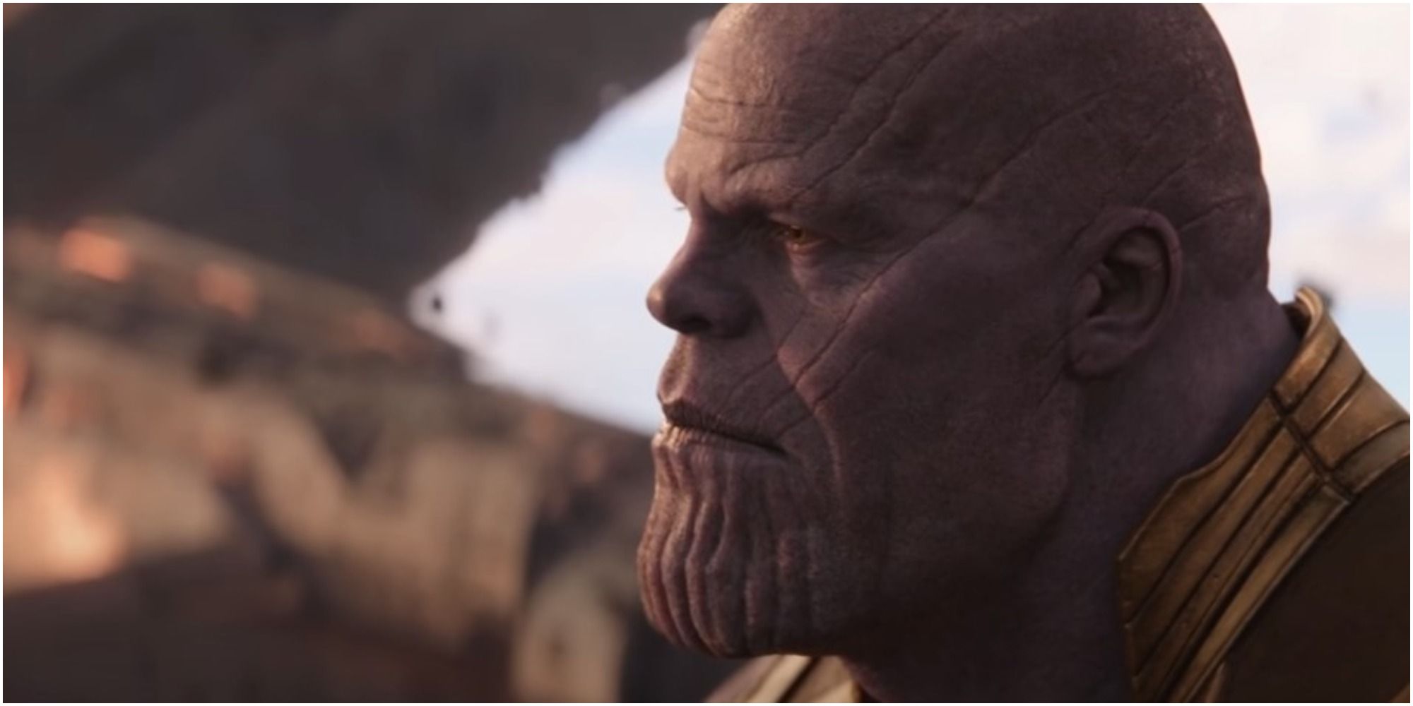 Avengers Infinity War Thanos Contemplating The Choice He Has To Make