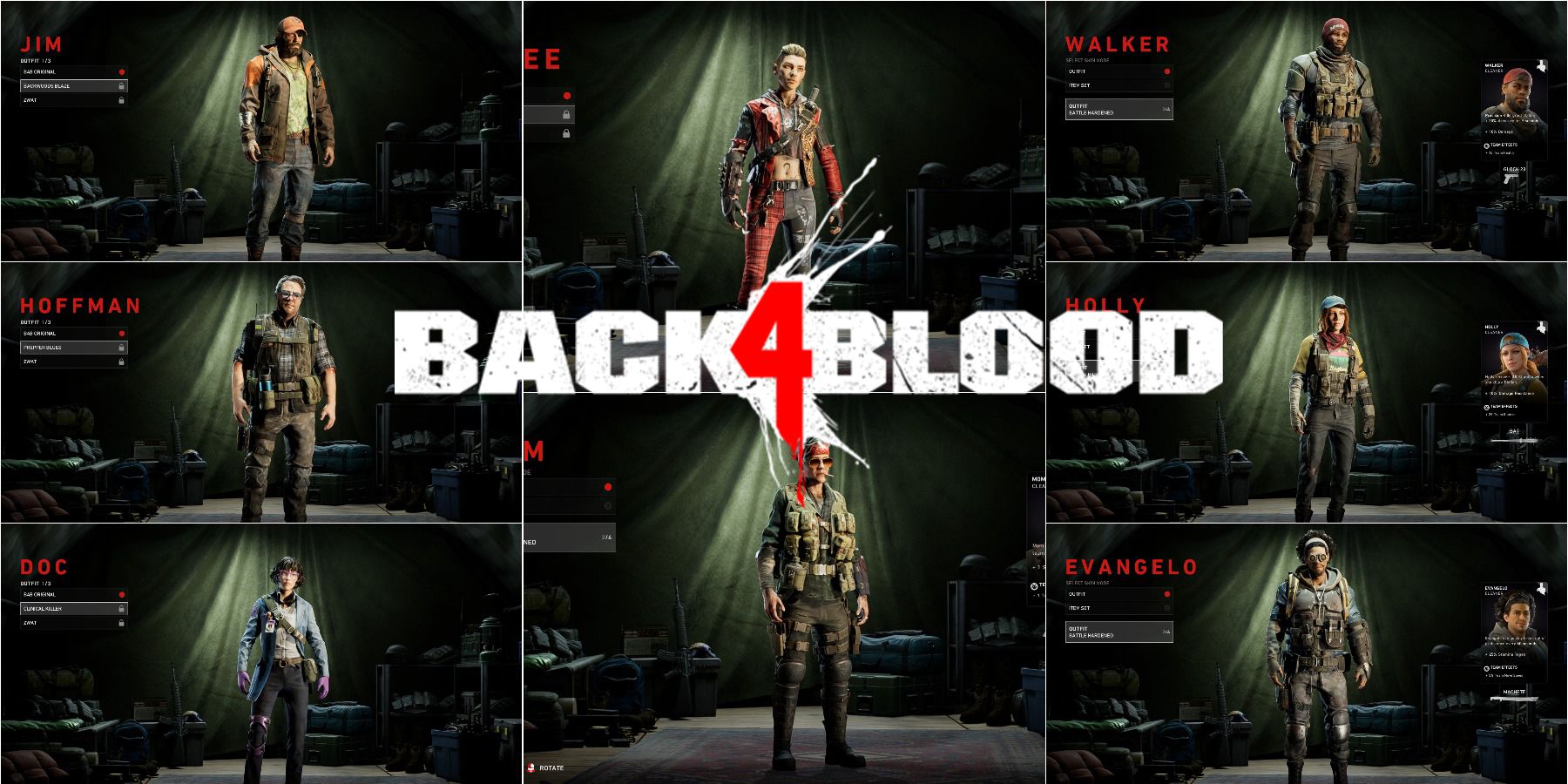 Back 4 Blood: All the different characters explained